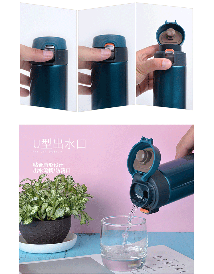 Bình Giữ Nhiệt Tiger MMJ-A481 Nắp Bật 480ml - Thiết Kế Sang Trọng, Giữ Nóng Lạnh Lên Đến 6 Giờ, Công Nghệ Blasting Chống Bám Bẩn