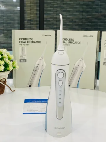 Máy Tăm Nước Không Dây LocknLock Cordless Oral Irrigator ENR156BLU -  Hàng Chính Hãng Bảo Hành 2 Năm