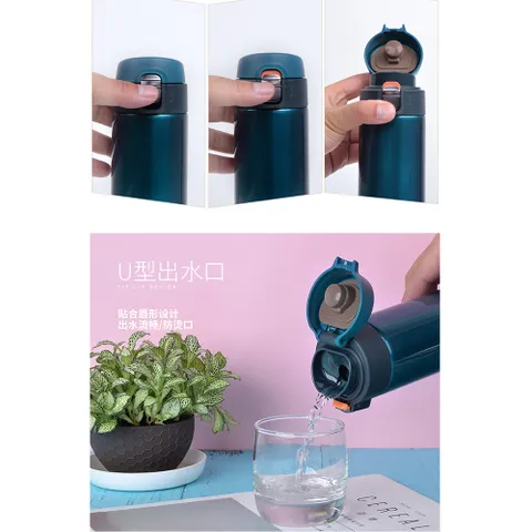 Bình giữ nhiệt Tiger MMJ-A601 600ml - Bình lưỡng tính nắp bật, sang trọng, công nghệ Blasting chống bám bẩn, tiện lợi cho văn phòng và du lịch