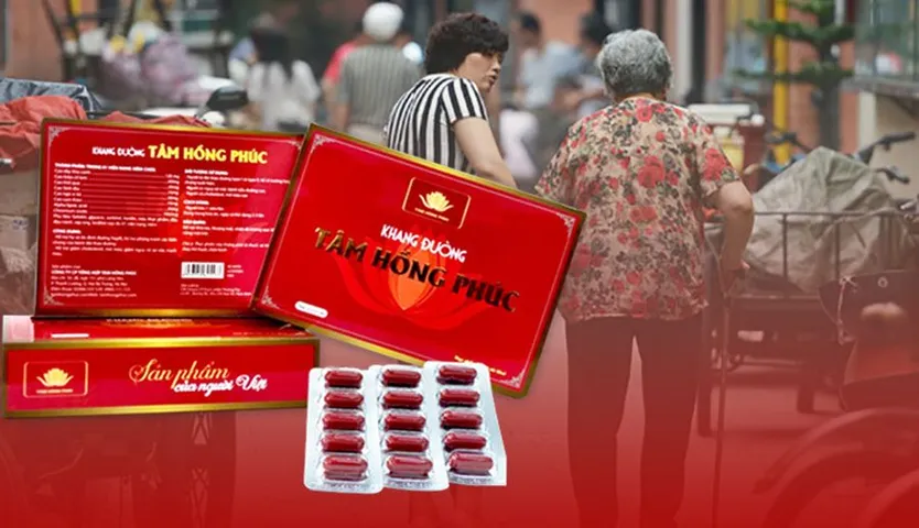 Viên uống Khang Đường Tâm Hồng Phúc - Hỗ trợ đường huyết, giảm mỡ, cholesterol, tăng cường sức khỏe cho người tiểu đường