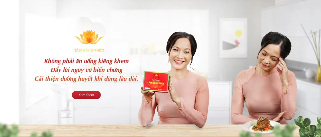 Viên uống Khang Đường Tâm Hồng Phúc - Hỗ trợ đường huyết, giảm mỡ, cholesterol, tăng cường sức khỏe cho người tiểu đường