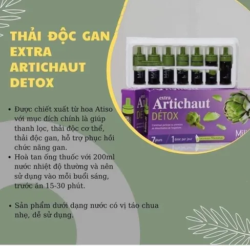 Nước Uống Thải Độc Gan Extra Artichaut Milical 7 Ngày - Giải Độc Từ Hoa Atiso, Hỗ Trợ Sức Khỏe Gan, Pháp