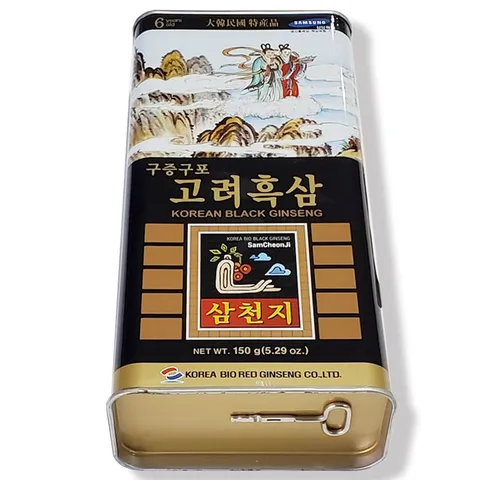 Hắc Sâm Củ Khô 150gr Bio Hàn Quốc - Hộp Thiếc Chính Hãng, Tăng Cường Sức Khỏe, Dưỡng Chất Quý Giá