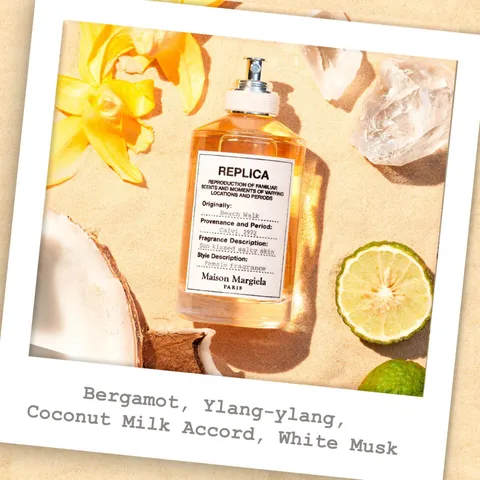 Nước hoa nữ Maison Margiela Replica Beach Walk EDT - Tươi mát, gợi cảm, hương chanh, dừa quyện biển hè 150ml
