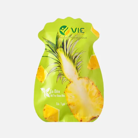 Kẹo Dứa Giảm Cân VIC Organic - Hỗ Trợ Giảm Mỡ Phù Hợp Cho Phụ Nữ, Vị Dứa Tự Nhiên, 7 Viên/Gói, Sản Phẩm Việt Nam