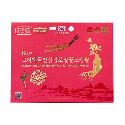 Viên Thiên Sâm Đông Trùng Hạ Thảo Hàn Quốc - Hộp 180 Viên Màu Đỏ Tăng Cường Sức Khỏe và Phục Hồi Năng Lượng