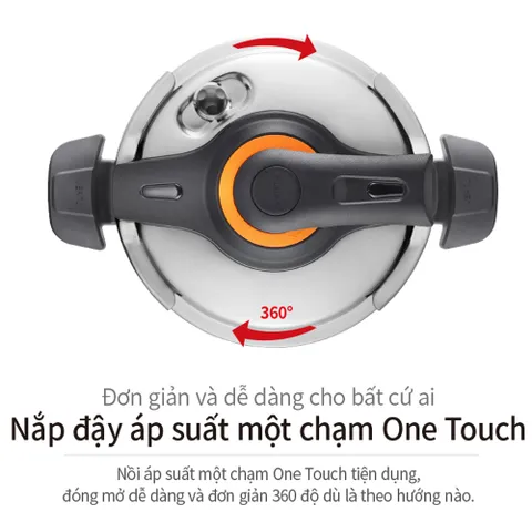 Nồi áp suất Inox 3 lớp PoongNyun VTSPC-10 5.5L - Công nghệ U-Clad, nấu chín nhanh, tiện lợi cho gia đình