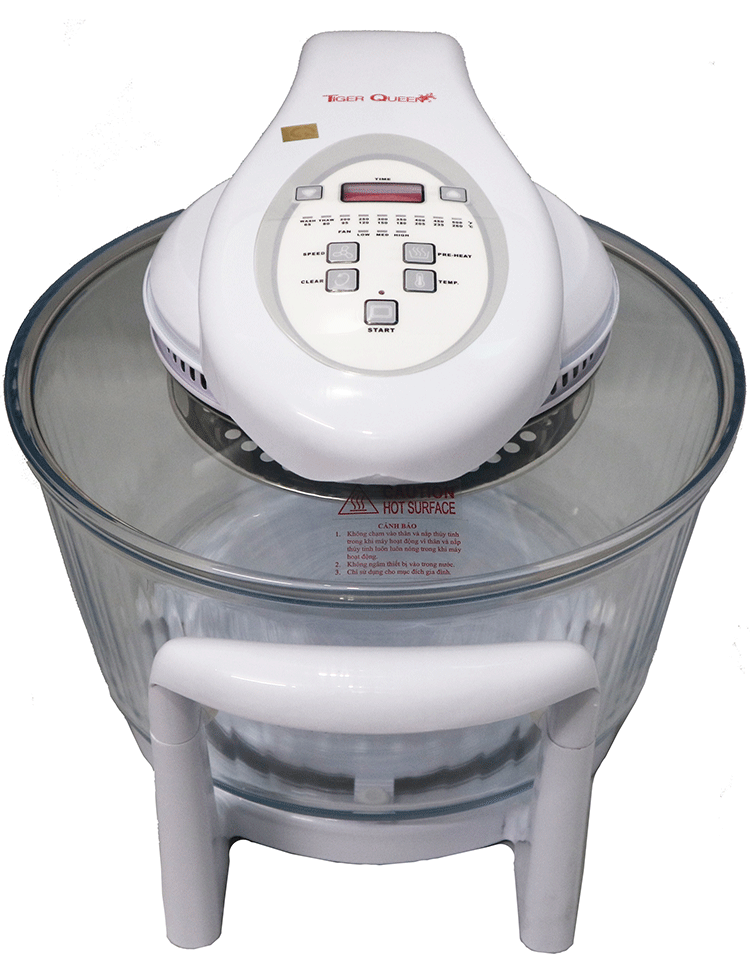 Lò Nướng Thủy Tinh Điện Tử Tiger Queen AX-798DV 11L - Nướng Đối Lưu Đa Chức Năng, Màn Hình LCD, Thiết Kế Hiện Đại