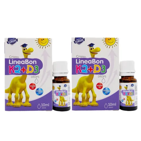 Lineabon Vitamin D3 K2 Hỗ Trợ Tăng Chiều Cao - Giọt Sinh Học Dành Cho Trẻ Em, Hộp 10ml, Giúp Hấp Thụ Canxi Tối Đa