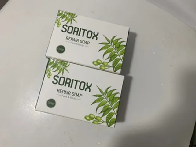 Bộ Đôi Chăm Sóc Da Soritox Cream 50g & Soritox Soap 130g - Giải Pháp Giảm Khô Ngứa , Giúp Da Mềm Mại, Trắng Sáng