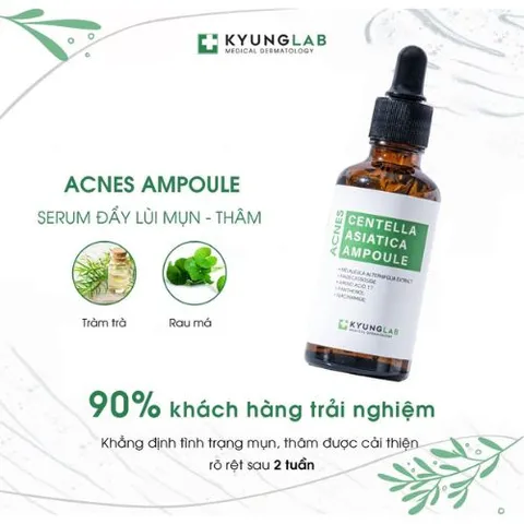 Tinh Chất Serum Giảm Mụn KyungLab Acnes Centella Asiatica 50ml - Hỗ Trợ Làm Mờ Thâm, Đầu Đen Và Kiềm Dầu Cho Da Mịn Màng