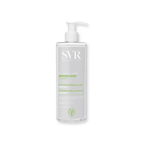 Nước Tẩy Trang SVR SEBIACLEAR Eau Micellaire 400ml - Tẩy Trang Hiệu Quả Cho Da Dầu, Da Mụn, Giúp Làm Sạch Sâu và Tươi Mát