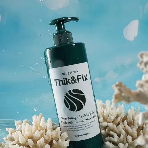 Dầu Gội Kích Thích Mọc Tóc Thảo Mộc Thik&Fix Dành Cho Nam - Ngăn Ngừa Gàu, Dưỡng Tóc Chắc Khỏe, 300ml