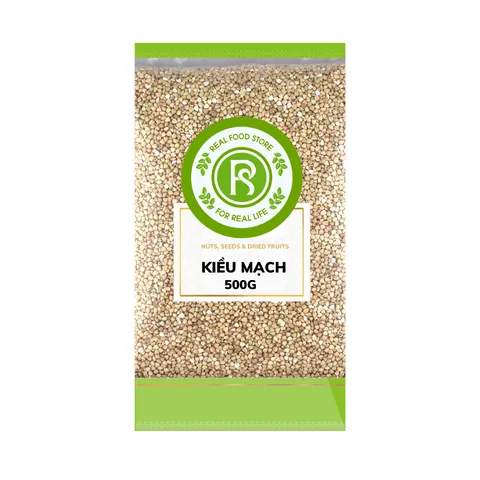 Hạt Kiều Mạch Real Food - Hạt Dinh Dưỡng Từ 6 Tháng Tuổi, Bổ Sung Dinh Dưỡng Cho Người Lớn, Phụ Nữ Mang Thai, 100% Tự Nhiên