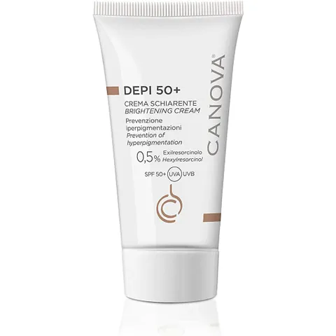 Kem Dưỡng Trắng Da Canova Depi 50+ - Kem Dưỡng Ban Ngày Chống Nắng SPF 50+ Cho Da Nám, Xỉn Màu, Nhạy Cảm 50mL
