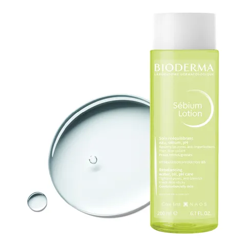 Nước Hoa Hồng Bioderma Sebium Lotion 200mL - Dưỡng Da Dầu Hỗn Hợp, Kiểm Soát Nhờn, Giảm Mụn, Chăm Sóc Da Nhạy Cảm