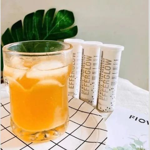 Viên sủi trắng da Cosmeheal Healthy White Efferglow Hàn Quốc - Hỗ trợ làm đẹp da, hộp 30 viên, tăng cường sức đề kháng