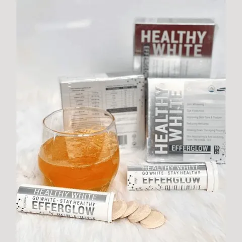 Viên sủi trắng da Cosmeheal Healthy White Efferglow Hàn Quốc - Hỗ trợ làm đẹp da, hộp 30 viên, tăng cường sức đề kháng