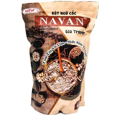 Bột Ngũ Cốc Navan Gia Truyền 7 Vị Lợi Sữa - Tăng Cường Dinh Dưỡng Cho Mẹ Sau Sinh và Phụ Nữ Mang Thai, Hỗ Trợ Béo Phì, Cải Thiện Giấc Ngủ