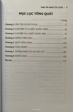 Sách Toán Tài Chính Ứng Dụng - Hướng Dẫn Chi tiết về Lãi Suất, Dòng Tiền, Thẩm Định Đầu Tư, và Khấu Hao - Nguyễn Tấn Bình