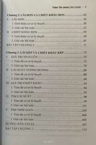 Sách Toán Tài Chính Ứng Dụng - Hướng Dẫn Chi tiết về Lãi Suất, Dòng Tiền, Thẩm Định Đầu Tư, và Khấu Hao - Nguyễn Tấn Bình