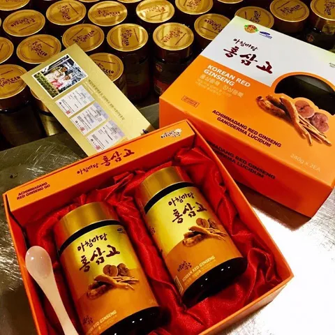 Cao Hồng Sâm Linh Chi Achimmadang Hàn Quốc - Hộp 2 Lọ 240g - Giải Pháp Tăng Cường Sức Khỏe Từ Thiên Nhiên