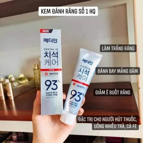 Kem Đánh Răng MEDIAN Dental IQ 93% Hàn Quốc 120g - Chống Viêm Nướu, Trắng Răng, Combo 2 Tuýp, Hơi Thở Thơm Mát