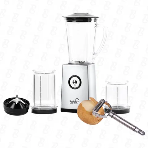 Máy Xay Sinh Tố 3 Trong 1 Kochstar KSEBD-1000 - Dung Tích 1.2L, Lưỡi Dao Thép Không Gỉ, Chức Năng Xay, Nghiền, Cắt Đa Năng, Màu Bạc