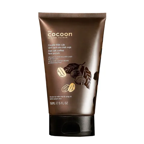 Tẩy Da Chết Mặt Cà Phê Đắk Lắk Cocoon 150ml - Giúp Da Mềm Mại, Sáng Mịn, Thể Dạng Kem Xay Mịn, Không Chứa Hóa Chất Độc Hại