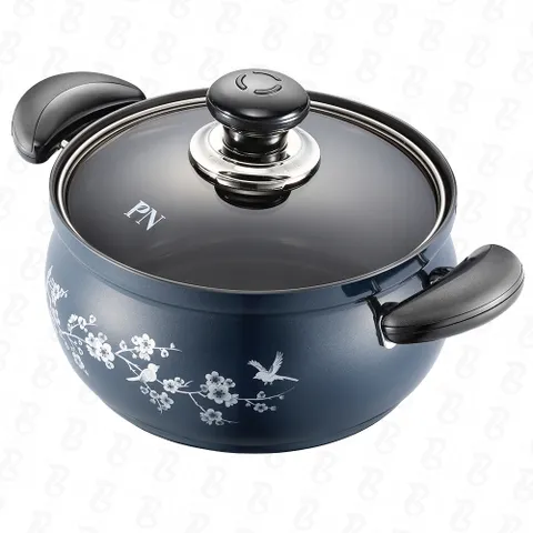 Nồi Casserole Nhôm PoongNyun FMPT-20C (IH) 20cm - 2.9L Chống Dính, Chịu Nhiệt, Thiết Kế Sang Trọng, Sử Dụng Được Trên Bếp Gas, Bếp Từ