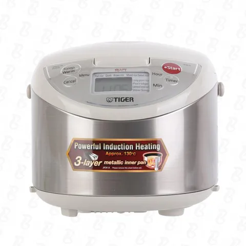 Nồi Cơm Điện Tử Cao Tần Tiger JKW-A18W 2 Trong 1 1.8L - 8 Chức Năng Nấu, Giữ Ấm 24h, Công Nghệ IH Tiết Kiệm Điện, Made in Japan