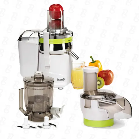 Máy Ép Trái Cây Đa Năng 3 Trong 1 Kuvings NJM-9010GR - Ép, Xay, Thái Cắt Rau Củ, Dung Tích 2.0L, Made in Korea