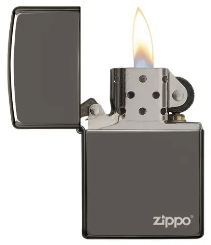 Bật Lửa Zippo 150ZL Chính Hãng Mỹ - Màu Đen, Logo Zippo, Chống Gió, Quà Tặng Sang Trọng, Thiết Kế Đặc Trưng Mỹ