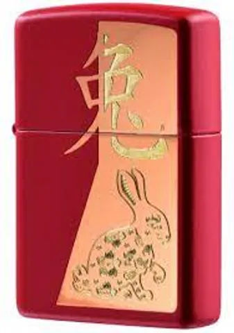 Bật Lửa Zippo 48282 - Năm Thỏ 2023 Đỏ Mờ, Khắc Laser Độc Đáo, Quà Tặng Sang Trọng, Bảo Hành Trọn Đời