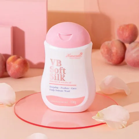 Dung dịch vệ sinh phụ nữ Hanayuki VB Soft Silk 150g màu hồng - Chăm sóc vùng kín, khử mùi, ngăn ngừa viêm nhiễm hiệu quả