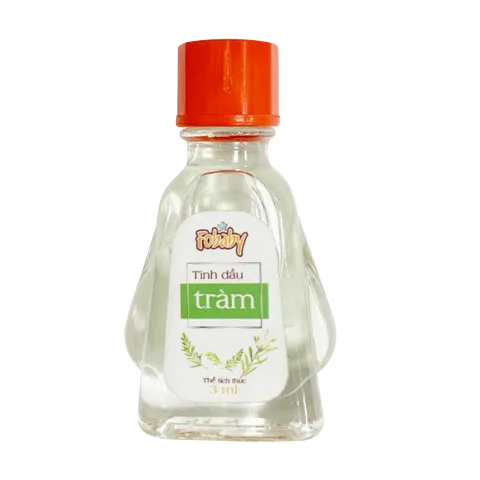 Tinh Dầu Tràm Nguyên Chất FoBaby - Sản Phẩm An Toàn Cho Da Bé, Giảm Ngứa, Hỗ Trợ Tiêu Hóa và Giảm Cảm Lạnh
