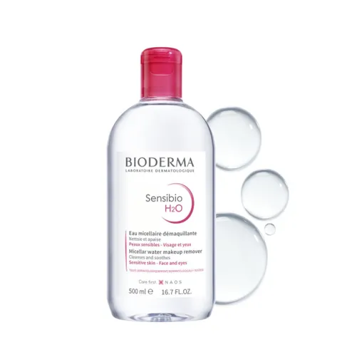 Nước Tẩy Trang Bioderma Sensibio H2O 500mL - Dành Cho Da Nhạy Cảm, Làm Sạch Sâu, Không Kích Ứng, Sản Phẩm Chính Hãng Pháp