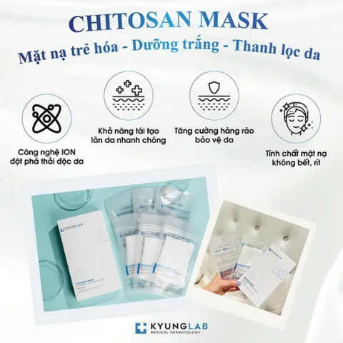 Mặt Nạ Chitosan KyungLab - Hỗ Trợ Trẻ Hóa, Dưỡng Trắng Da, Đem Lại Làn Da Sáng Mịn Trong 15 Phút - Sản Phẩm Nhập Khẩu Hàn Quốc