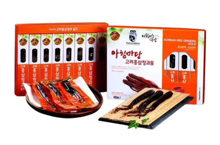 Hồng Sâm Tẩm Mật Ong Nguyên Củ Achimmadang Hàn Quốc - Hộp 8 Củ 300g Giúp Tăng Cường Sức Khỏe và Giảm Mệt Mỏi