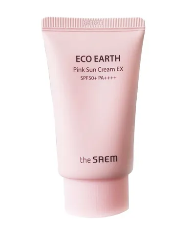Kem Chống Nắng The SAEM Earth Power SPF 50+ Hồng - Dành Cho Da Nhạy Cảm, Cấp Ẩm, Thấm Nhanh, Giữ Da Mềm Mịn