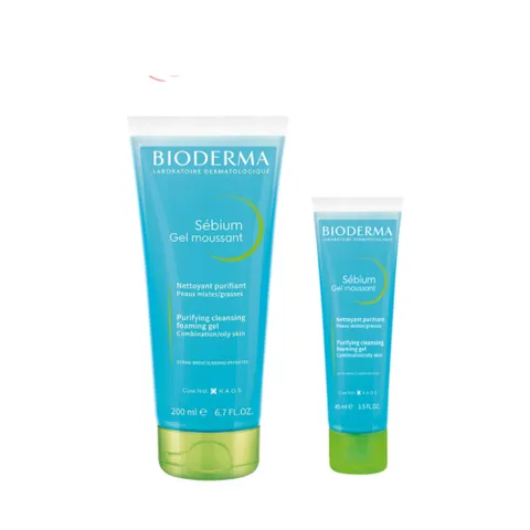 Sữa Rửa Mặt Bioderma Sebium Gel Moussant 100ml - Giải Pháp Cho Da Dầu, Nhạy Cảm, Ngăn Ngừa Mụn, Làm Sạch Sâu, Không Gây Kích Ứng