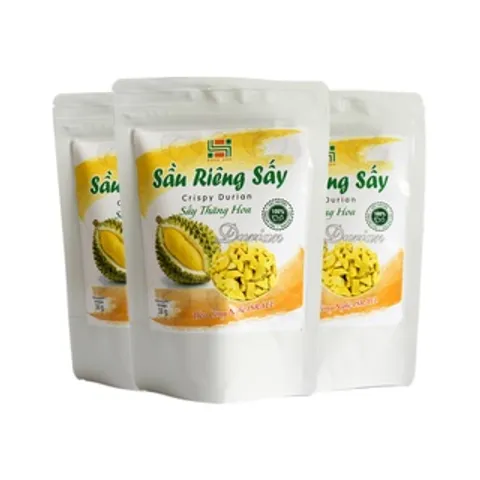 Sầu Riêng Sấy Thăng Hoa 38g - Hạt Dinh Dưỡng Thơm Ngon Nguyên Chất Việt Nam, Đặc Sản Hữu Cơ Tốt Cho Sức Khỏe