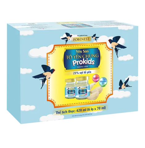 Hộp Yến Sào Prokids 21% Dinh Dưỡng Cho Trẻ Em Hương Vani - Hỗ Trợ Tăng Cường Miễn Dịch, Giúp Phát Triển Chiều Cao, 70ml