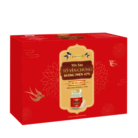 Hộp Yến Sào Bồi Bổ Cơ Thể Đường Phèn 42% - Thực Phẩm Chức Năng 70ml, Tăng Cường Miễn Dịch, Hỗ Trợ Tiêu Hóa, Dinh Dưỡng Cho Trẻ Em