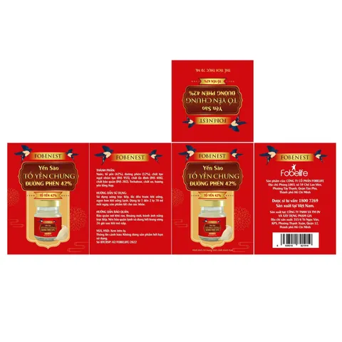 Hộp Yến Sào Bồi Bổ Cơ Thể Đường Phèn 42% - Thực Phẩm Chức Năng 70ml, Tăng Cường Miễn Dịch, Hỗ Trợ Tiêu Hóa, Dinh Dưỡng Cho Trẻ Em