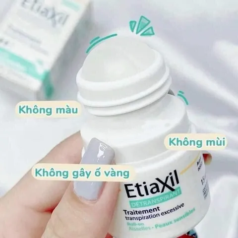 Lăn Khử Mùi Etiaxil 15ml - Hỗ Trợ Giảm Hôi Nách Hiệu Quả, Không Mùi, Không Gây Kích Ứng Da - Sản Phẩm Dành Cho Da Nhạy Cảm