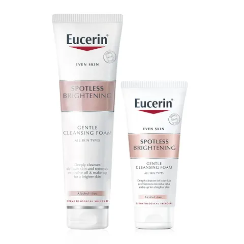 Sữa Rửa Mặt Eucerin Spotless Brightening Cleansing Foam 150g - Sản Phẩm Dưỡng Trắng Da, Giúp Sáng Và Giảm Thâm Nám, Nhập Khẩu Đức