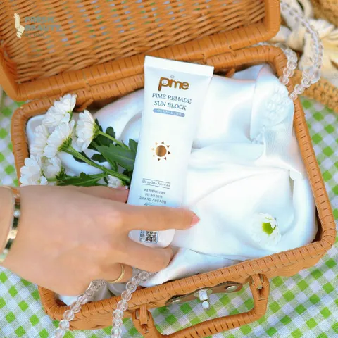 Kem Chống Nắng Nâng Tông Pime Remade Sunblock SPF50+/PA4+ - Dưỡng Trắng, Chống UV, Phù Hợp Mọi Loại Da