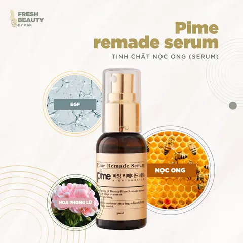 Serum Nọc Ong Pime Remade - Giảm Mụn Thâm, Se Khít Lỗ Chân Lông, Phục Hồi Tái Tạo Da, Chăm Sóc Da Cho Mọi Loại Da