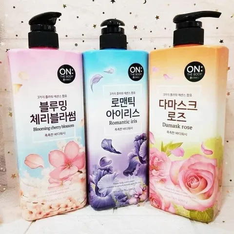 Sữa Tắm Nước Hoa On The Body Hàn Quốc 900ml - Dưỡng Da Trắng Mịn, Hương Hoa Quyến Rũ, Chăm Sóc Da Từ Tự Nhiên